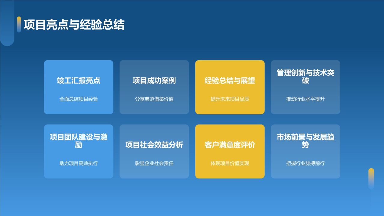 蓝色摄影风地产项目竣工汇报PPT模板