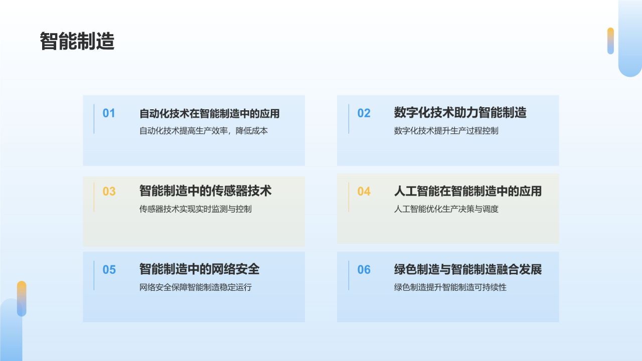 蓝色商务风制造业年度盛宴PPT模板