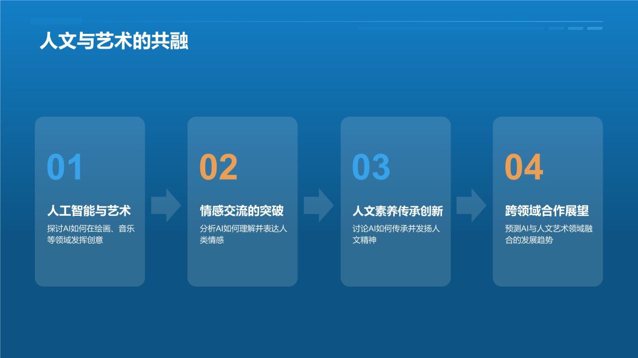 蓝色商务风个人介绍PPT模板