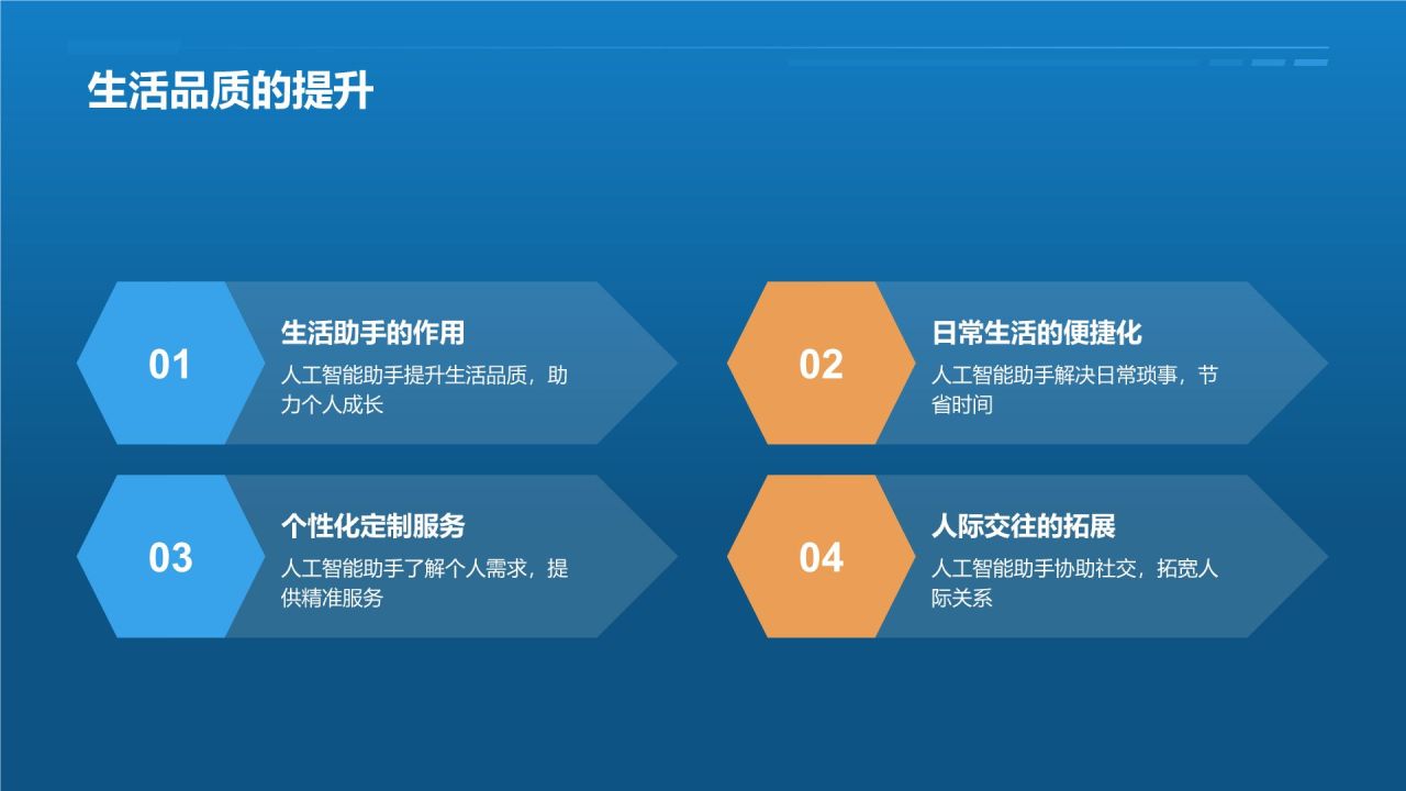 蓝色商务风个人介绍PPT模板