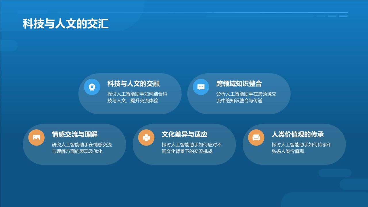 蓝色商务风个人介绍PPT模板
