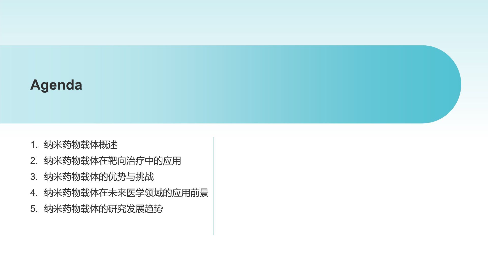 蓝色摄影风纳米药物载体在靶向治疗中的应用PPT模板