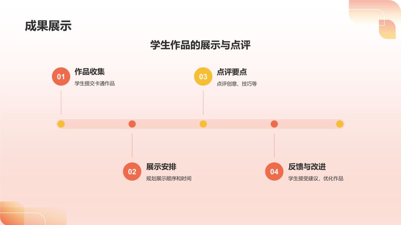红色卡通风可爱卡通通用教学PPT模板