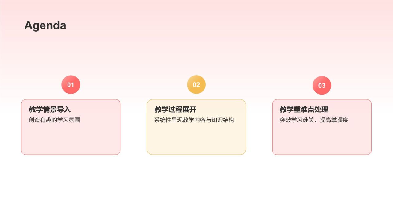 红色卡通风可爱卡通通用教学PPT模板