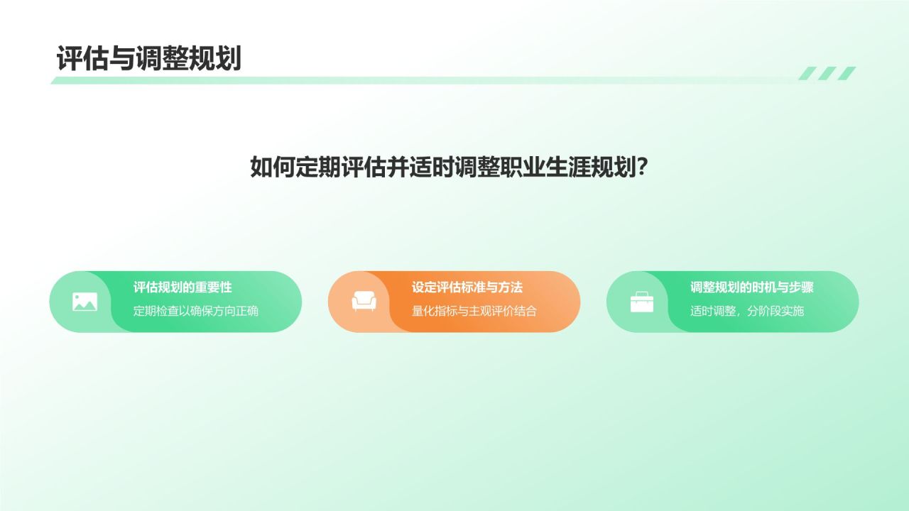 绿色渐变风大学生教师职业生涯规划PPT模板