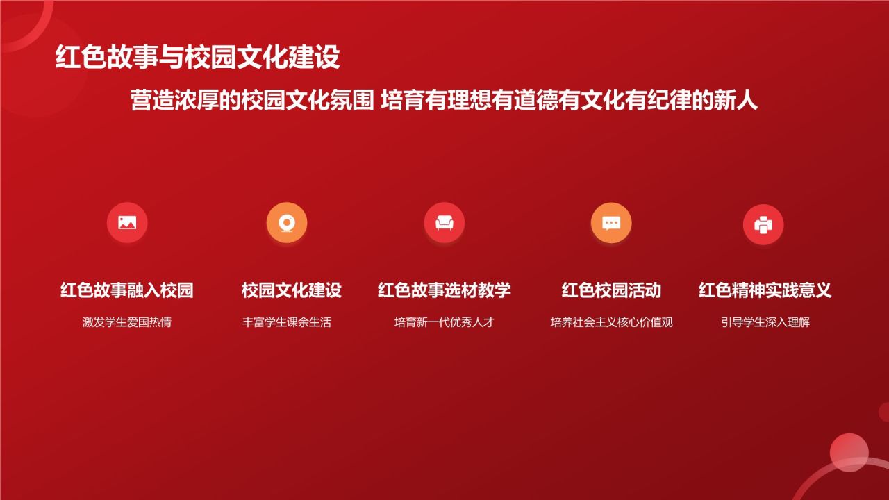 红色喜庆风学红色故事扬红色精神PPT模板