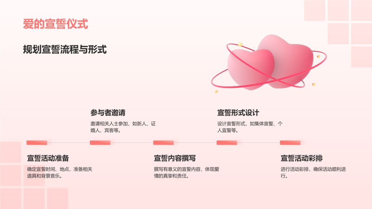 橙色插画风520节日活动流程策划PPT模板