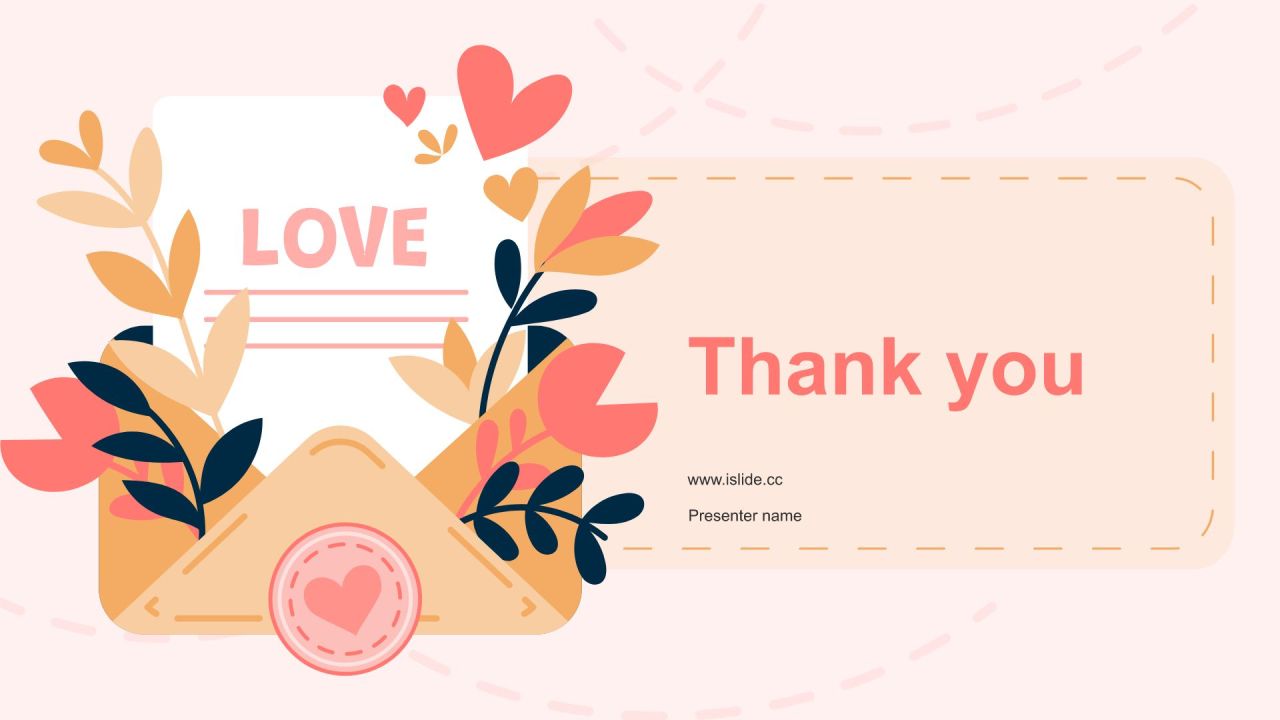 橙色插画风520节日活动流程策划PPT模板