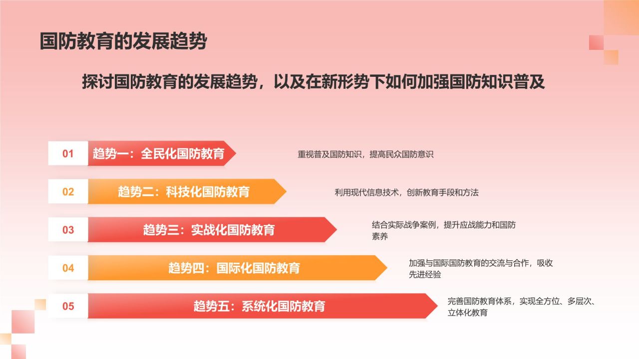 红色党政风国防知识科普PPT模板