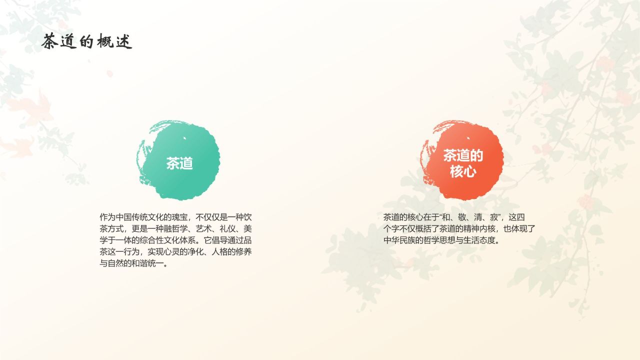 蓝色国潮风中国十大国粹——茶道PPT模板