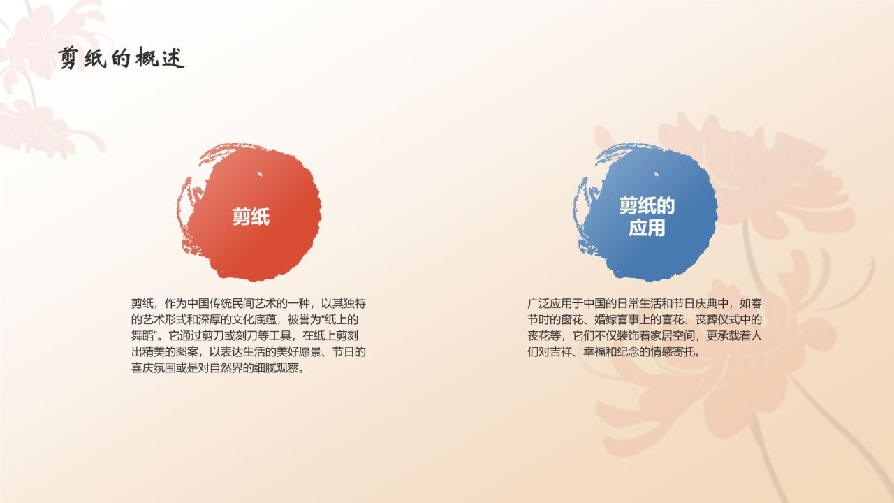 红色复古风中国十大国粹——剪纸PPT模板