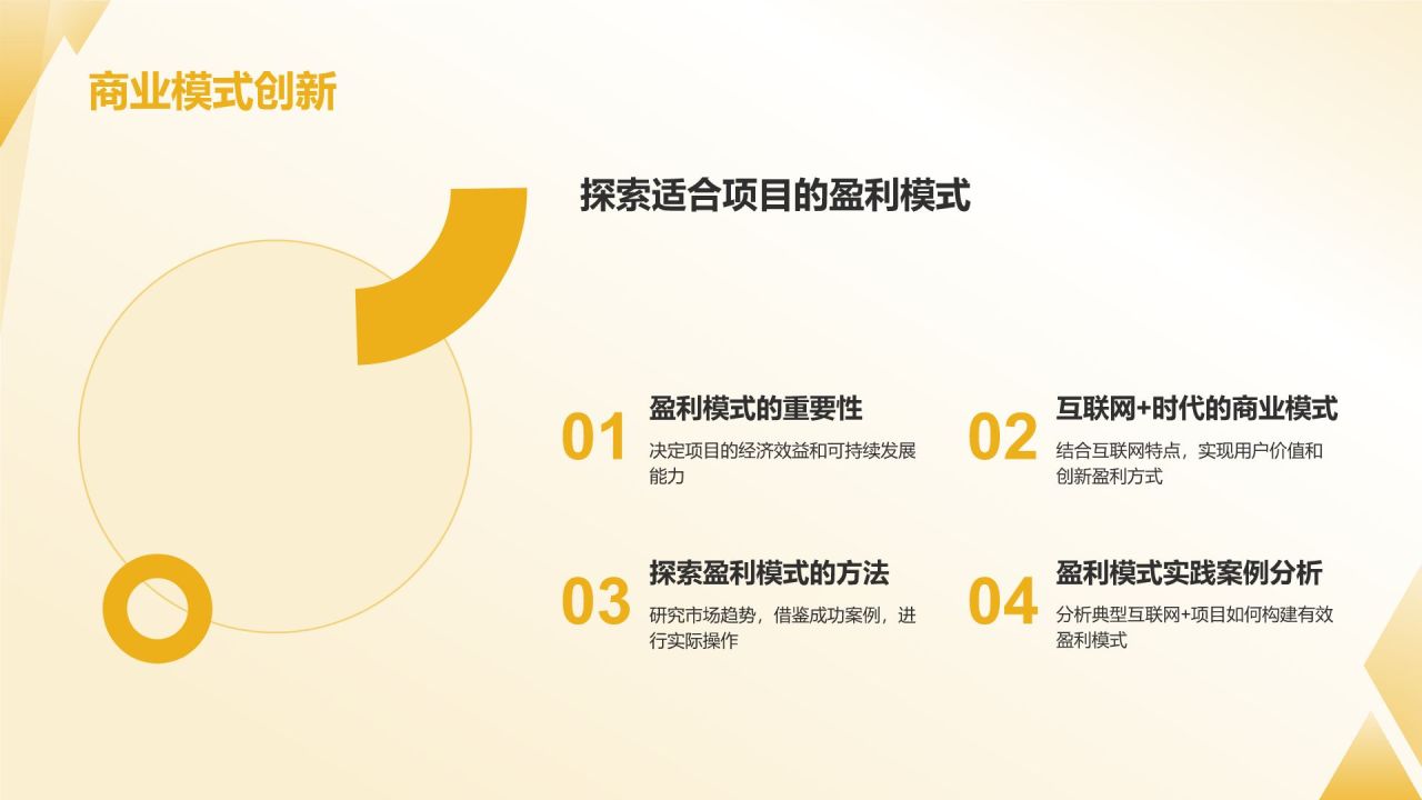 橙色3D风大学生互联网+创新创业项目计划书PPT模板