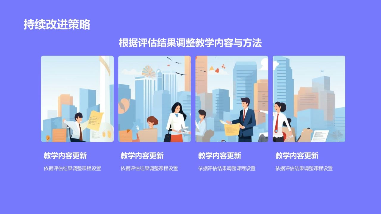 紫色卡通风小学生日常生活行为习惯PPT模板