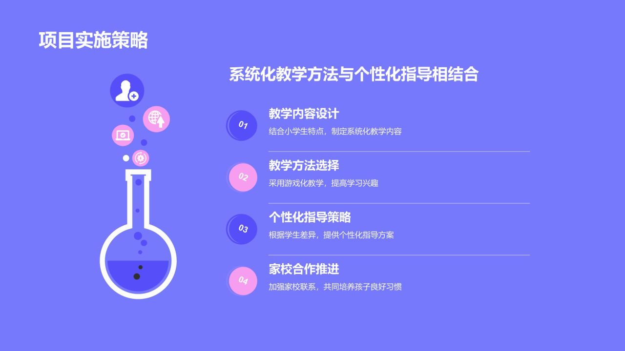 紫色卡通风小学生日常生活行为习惯PPT模板