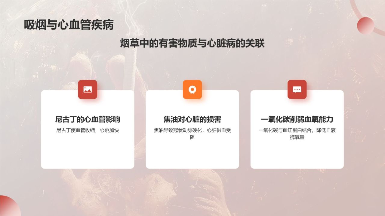 红色手绘风世界无烟日禁止吸烟公益宣传PPT模板