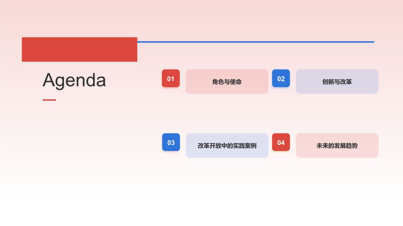红色国潮风伟大的改革开放PPT模板