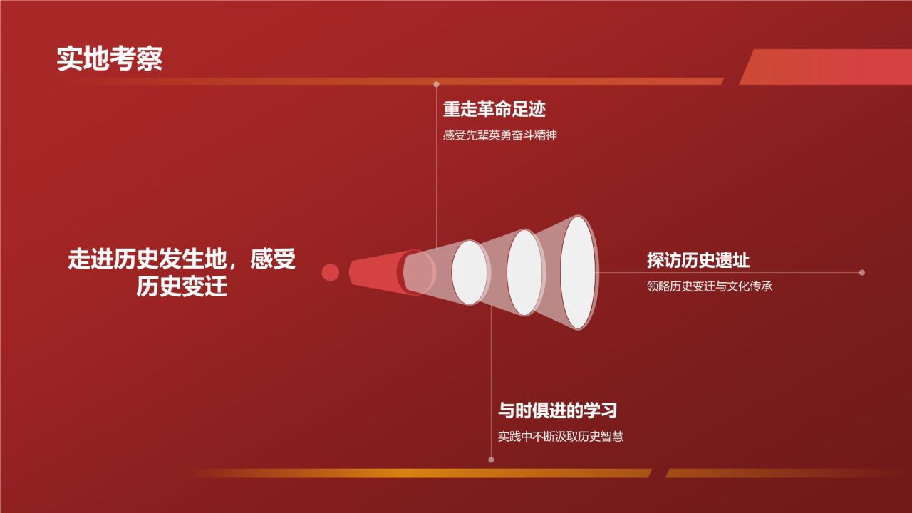 红色商务风学习四史 不忘初心PPT模板