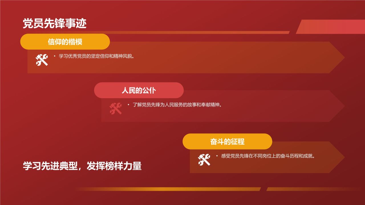 红色商务风学习四史 不忘初心PPT模板