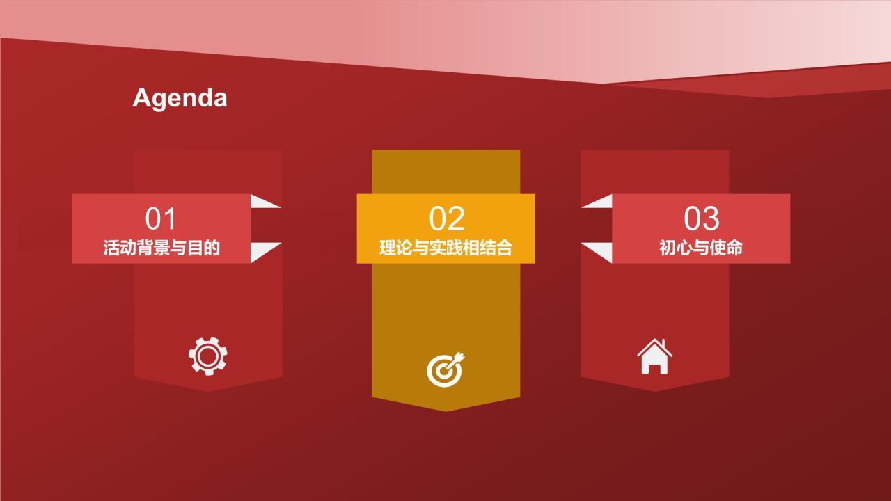 红色商务风学习四史 不忘初心PPT模板