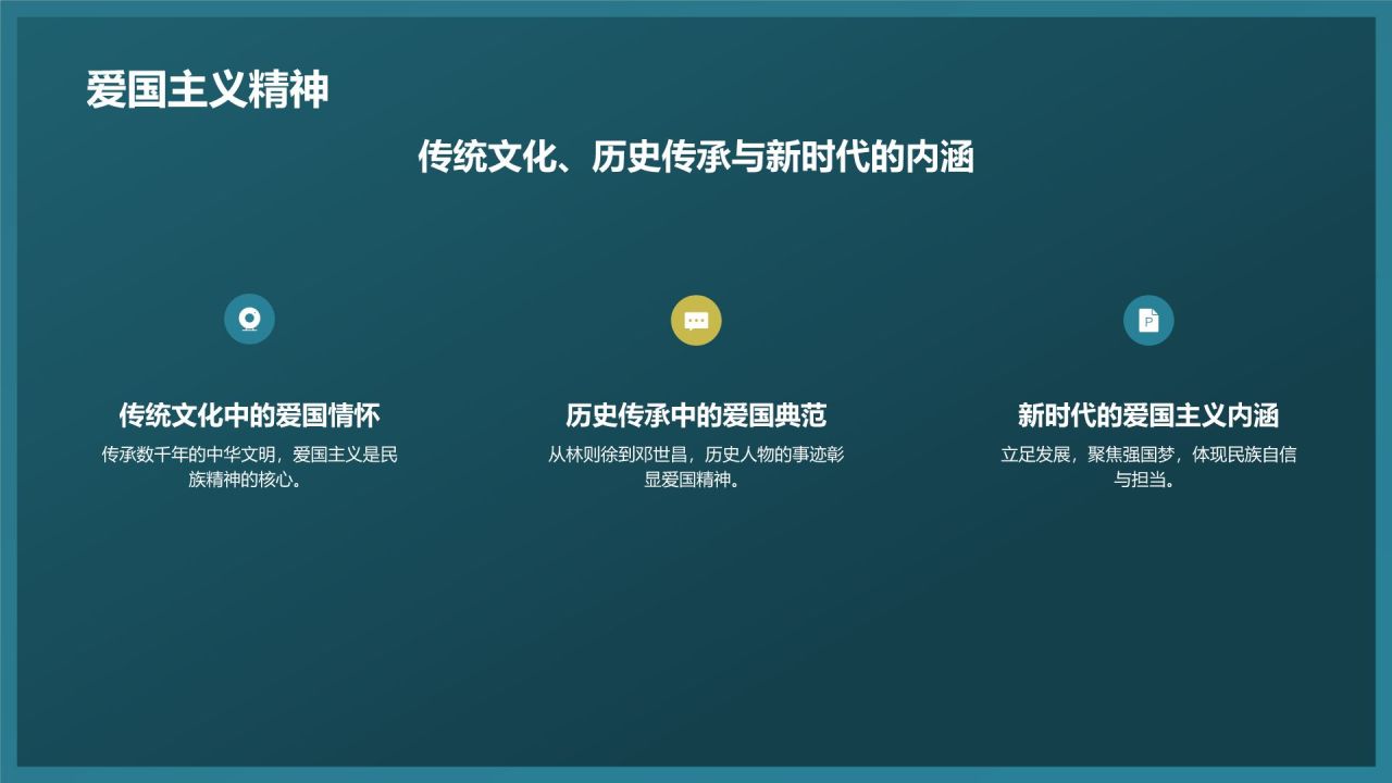 蓝色商务风军事理论PPT模板