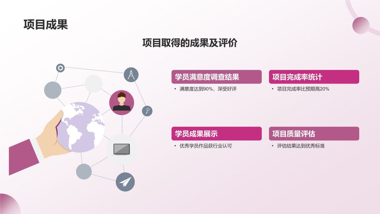 粉色简约风自我介绍PPT模板