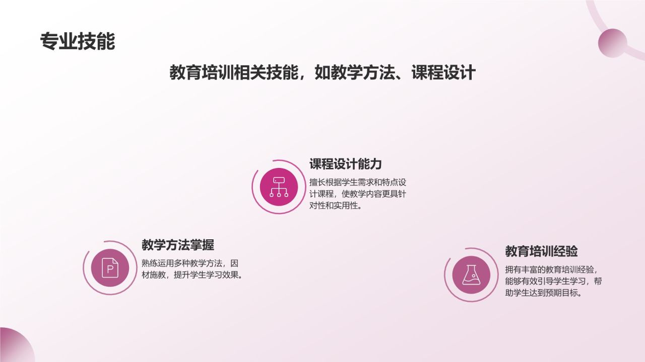 粉色简约风自我介绍PPT模板