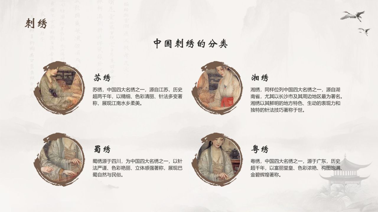 灰色水墨风中国十大国粹详细介绍PPT模板