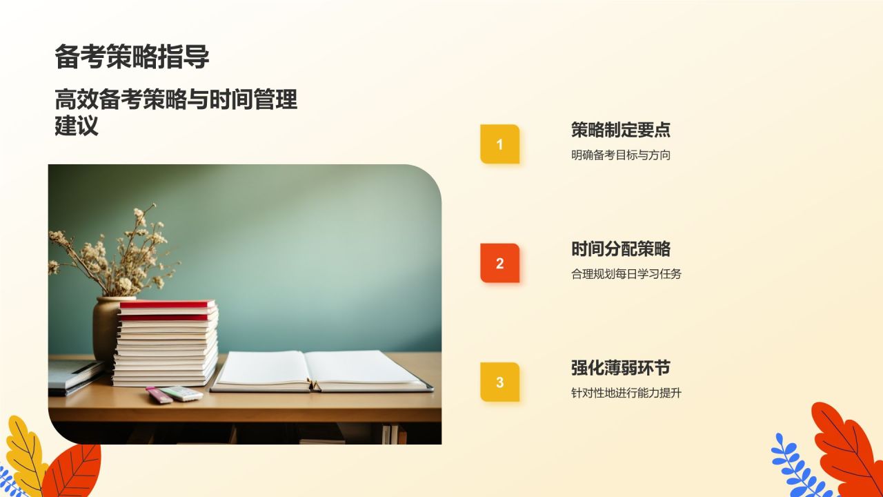 橙色插画风高考主题PPT模板