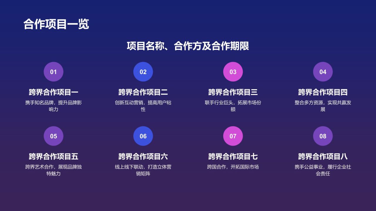 紫色科技风年度营销工作总结PPT模板
