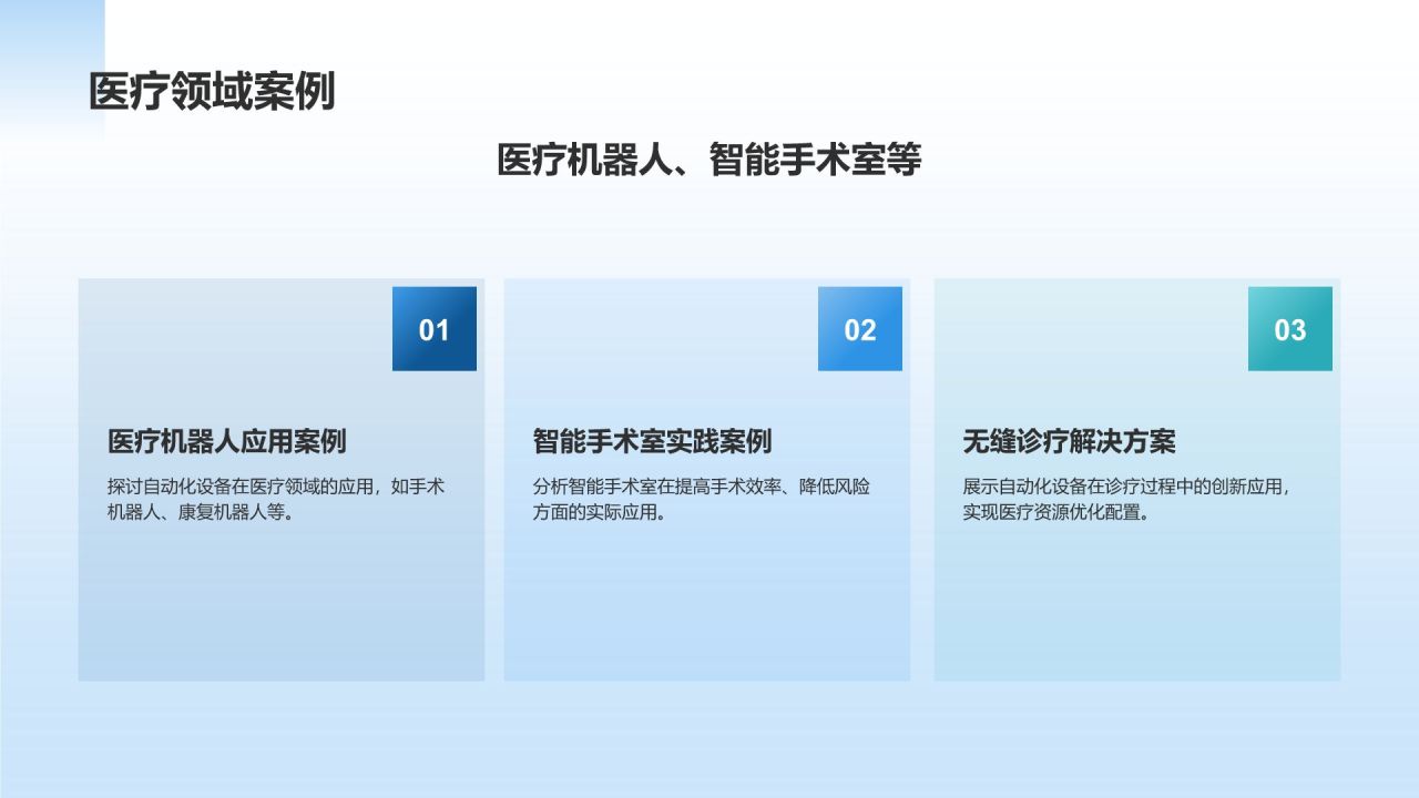蓝色商务风自动化设备研发PPT模板