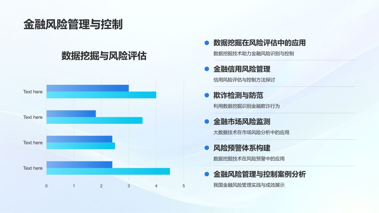 蓝色3D风金融科技创新与应用PPT模板
