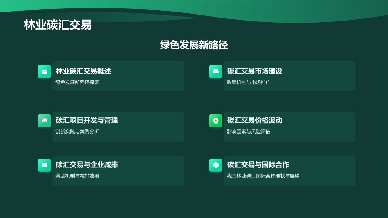 绿色摄影风林业年终总结PPT模板