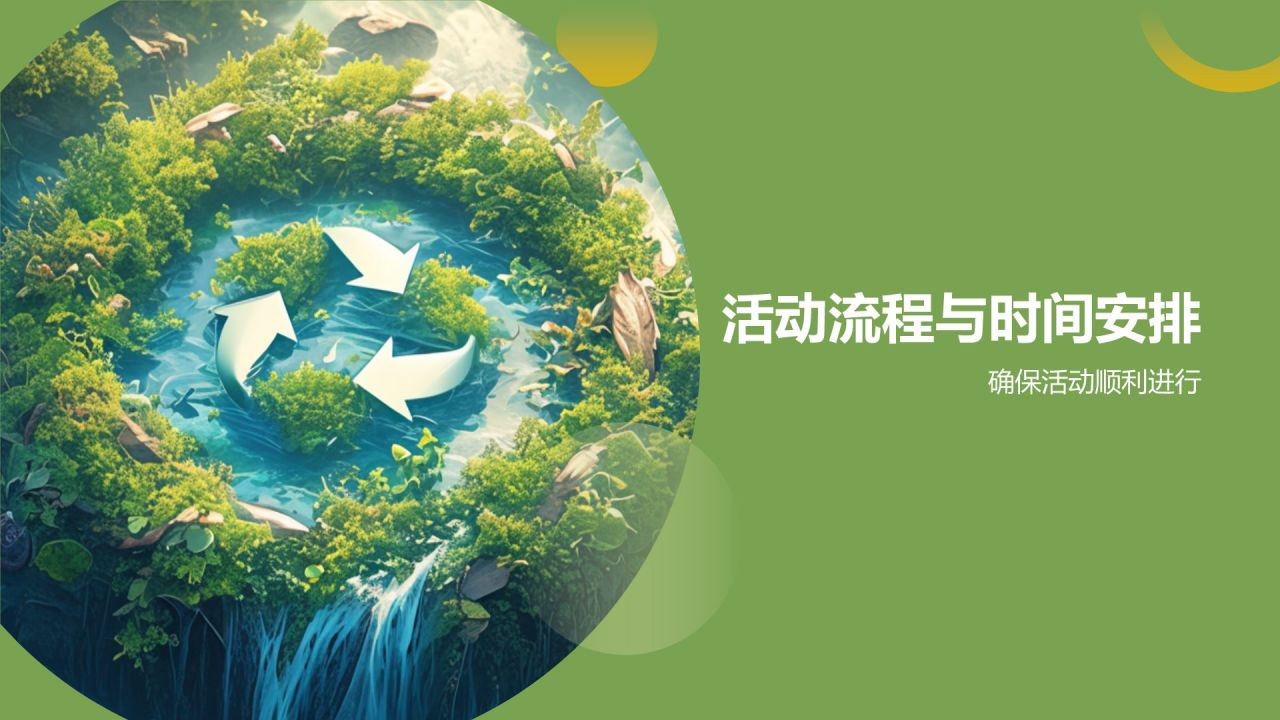 绿色商务风环保创意征集活动PPT模板