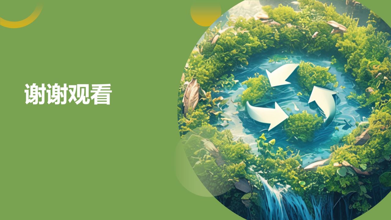 绿色商务风环保创意征集活动PPT模板