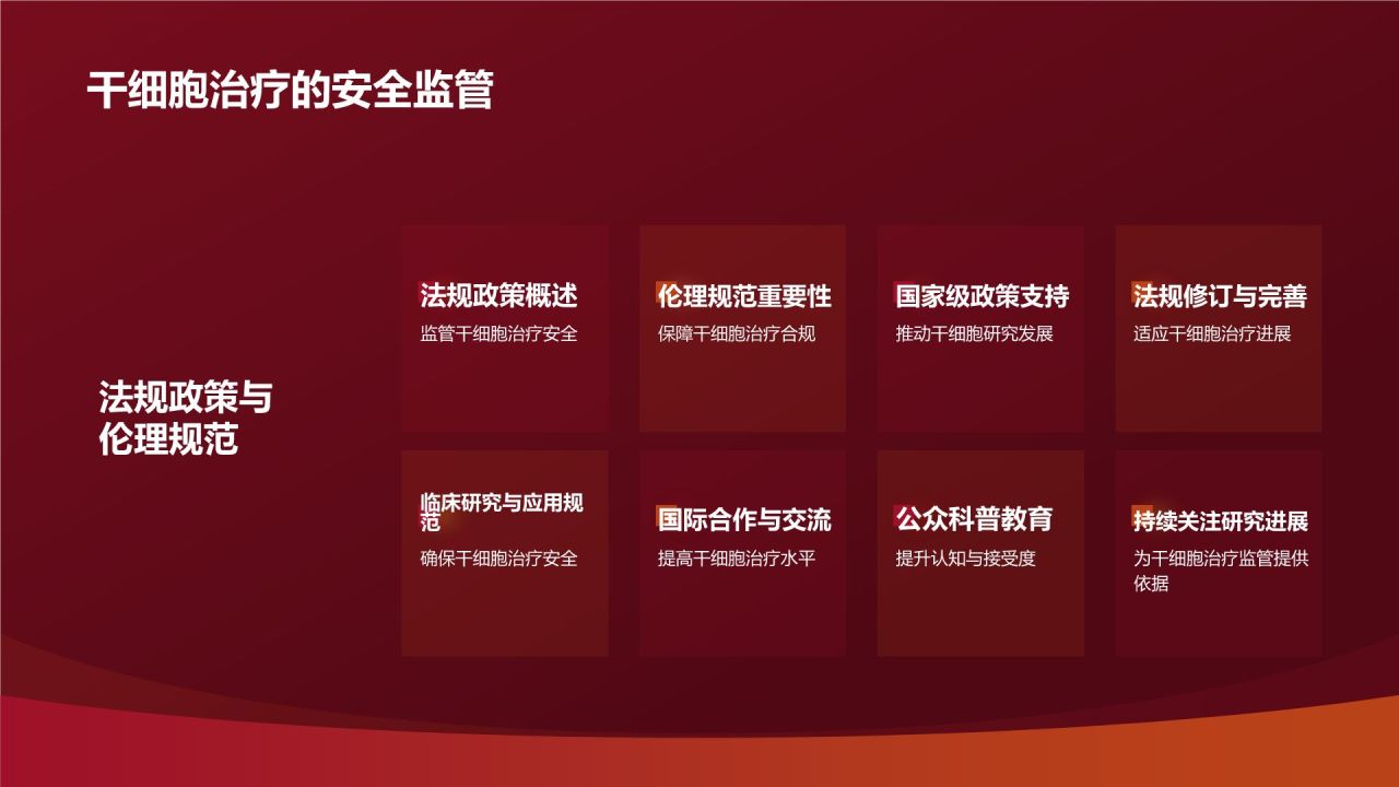 红色摄影风心血管疾病干细胞治疗研究PPT模板
