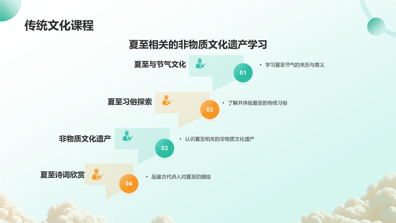 绿色3D风二十四节气——夏至PPT模板
