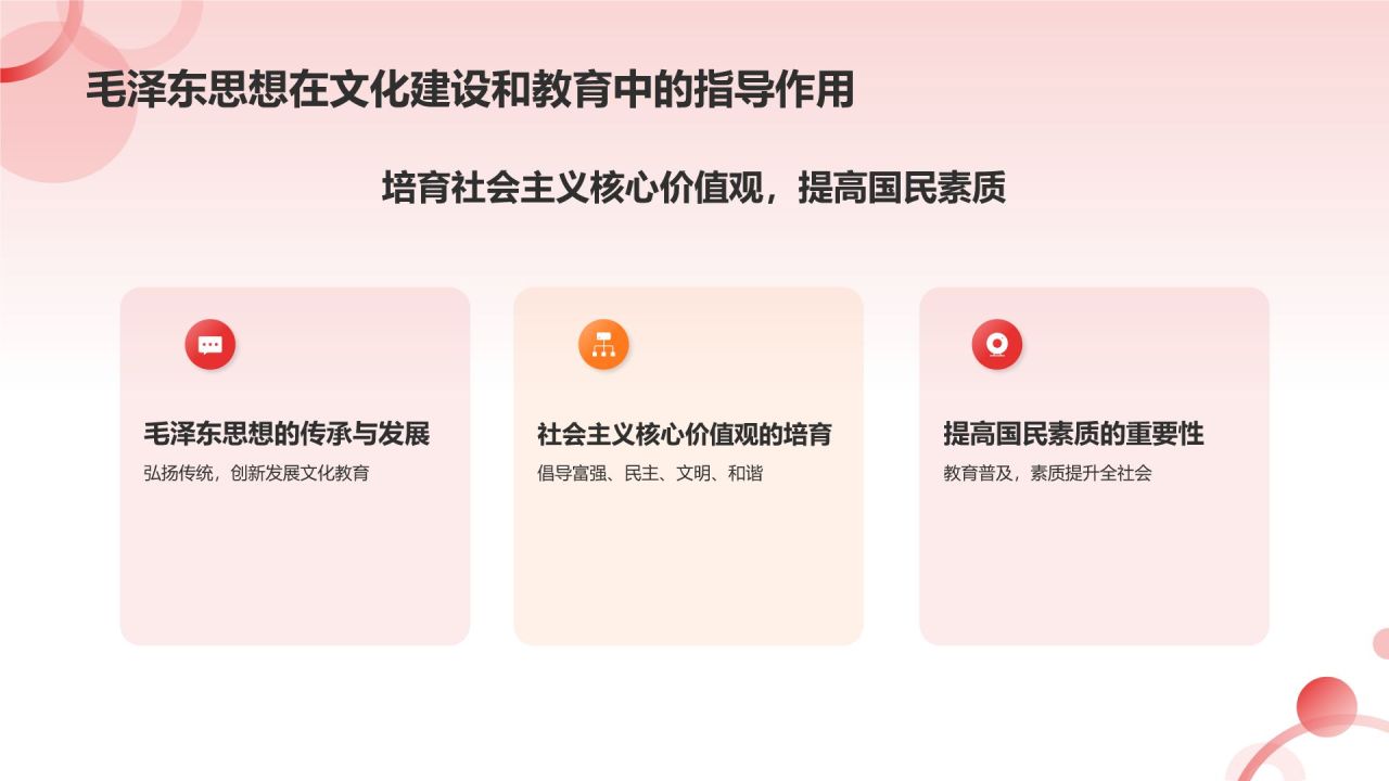红色商务风为人民服务毛概概述党政教育PPT模板
