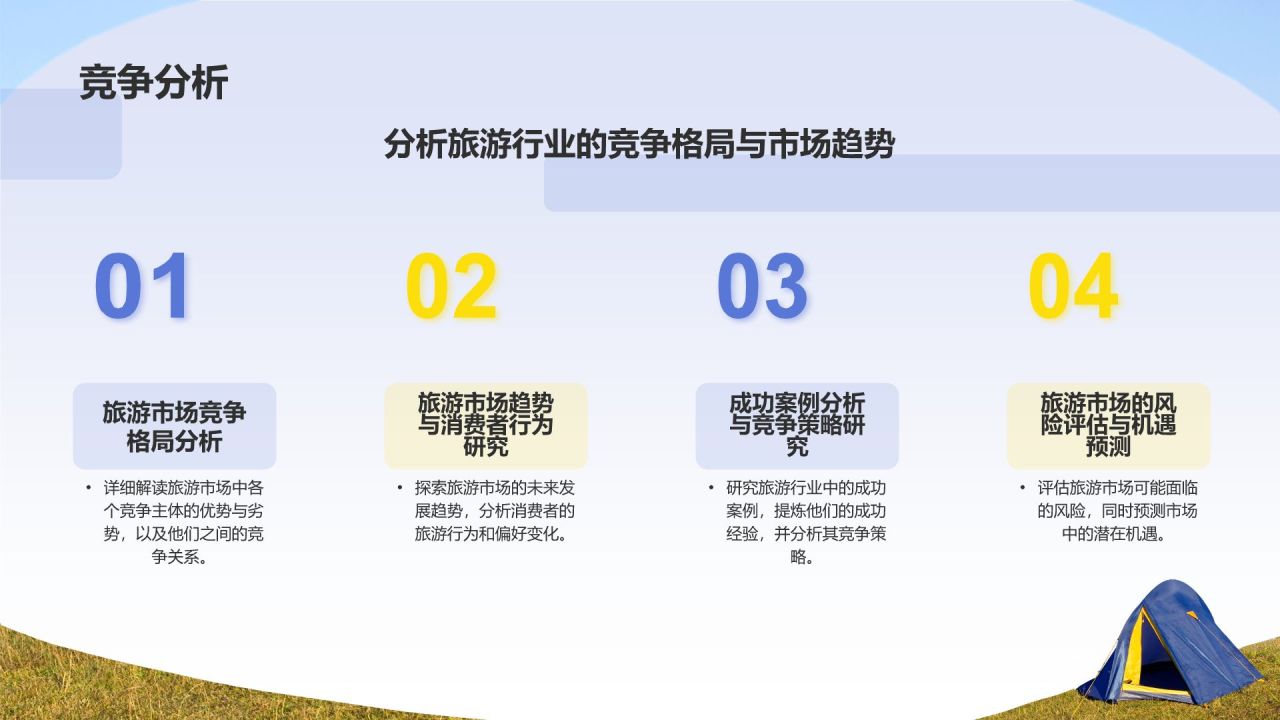 紫色摄影风暑期旅游PPT模板