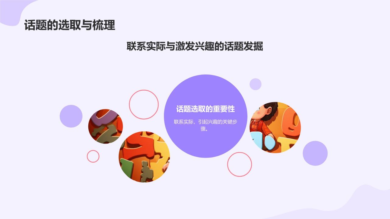 紫色扁平风英语口语课前分享演讲PPT模板