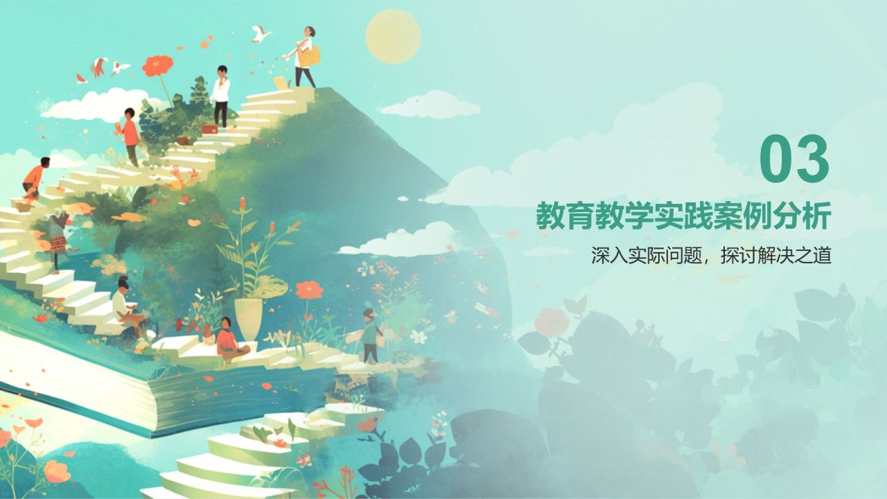 绿色渐变风班主任经验交流——教师总结PPT模板
