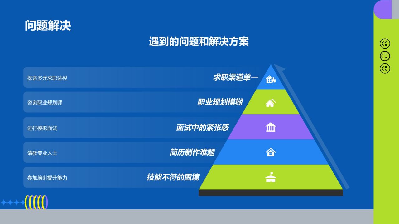 蓝色扁平风个人简介PPT模板
