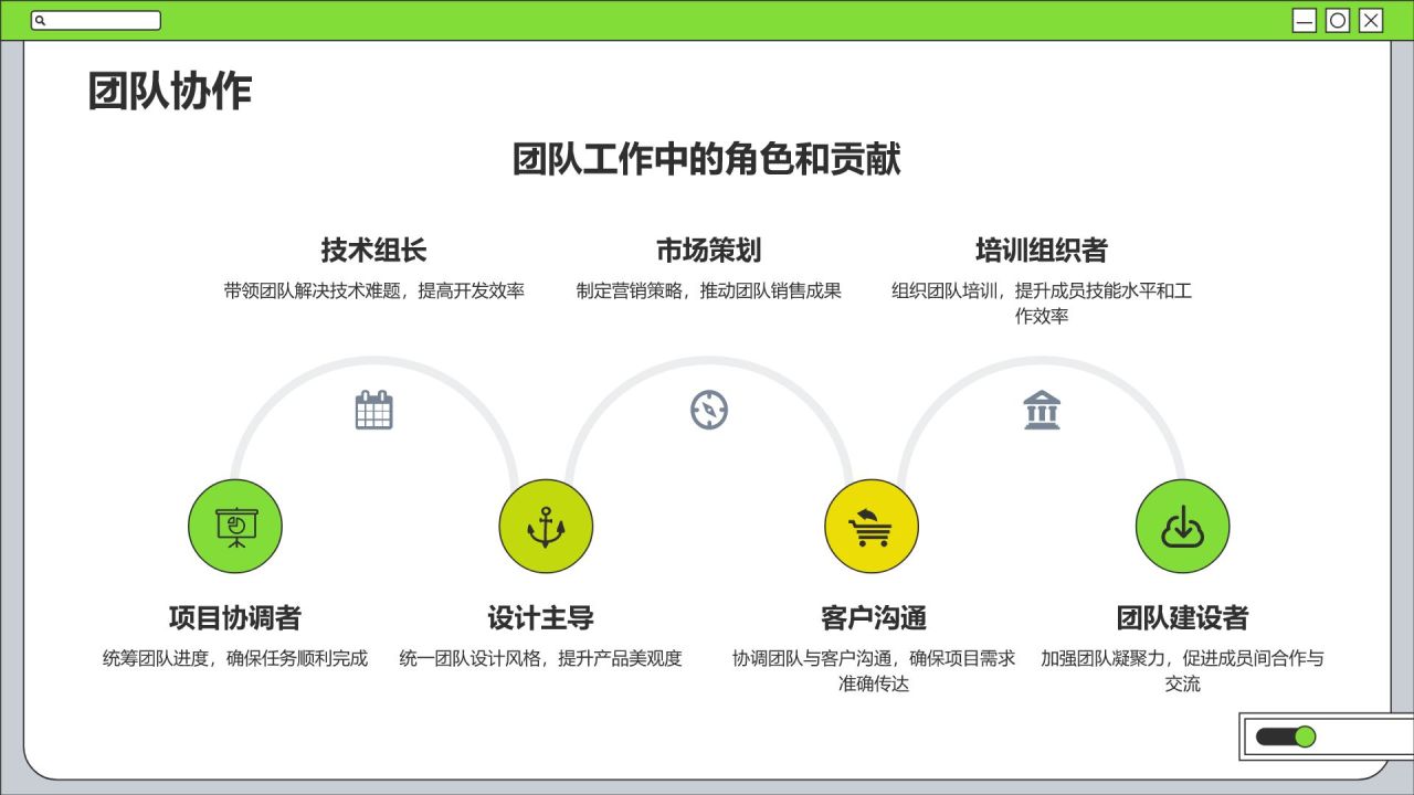 绿色简约风学生会个人竞选PPTPPT模板