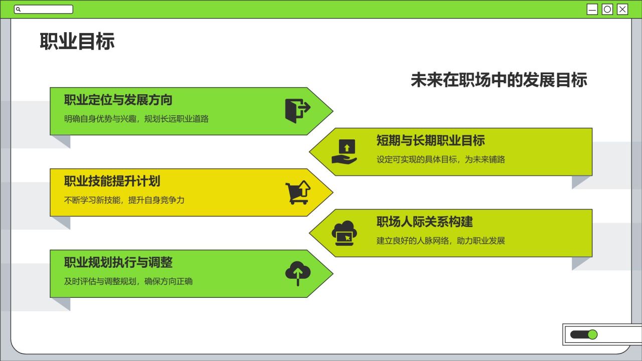 绿色简约风学生会个人竞选PPTPPT模板