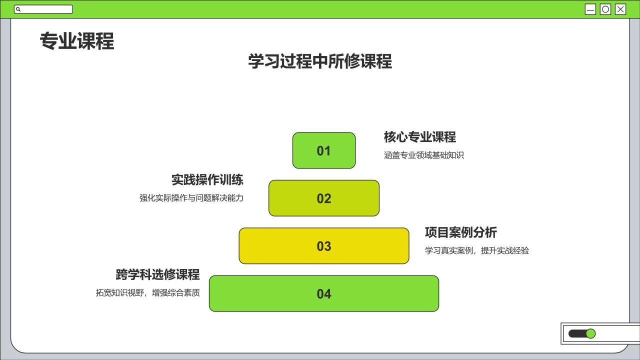 绿色简约风学生会个人竞选PPTPPT模板
