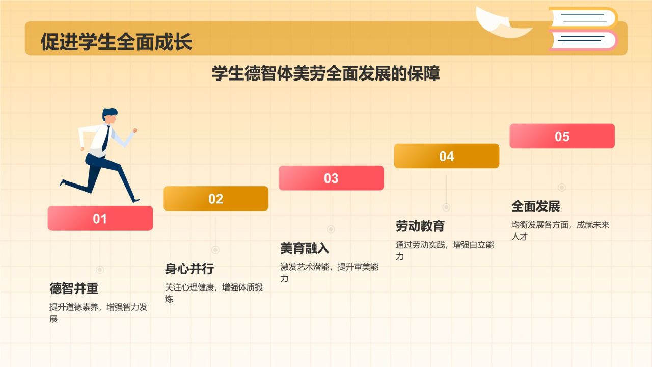 红色插画风教师师德师风教育宣传PPT模板