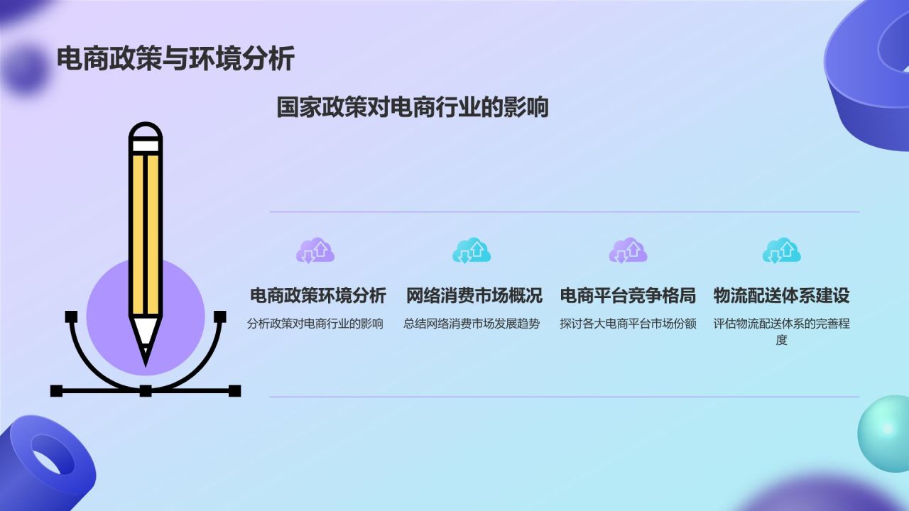 紫色3D风通用行业年中总结汇报PPT模板
