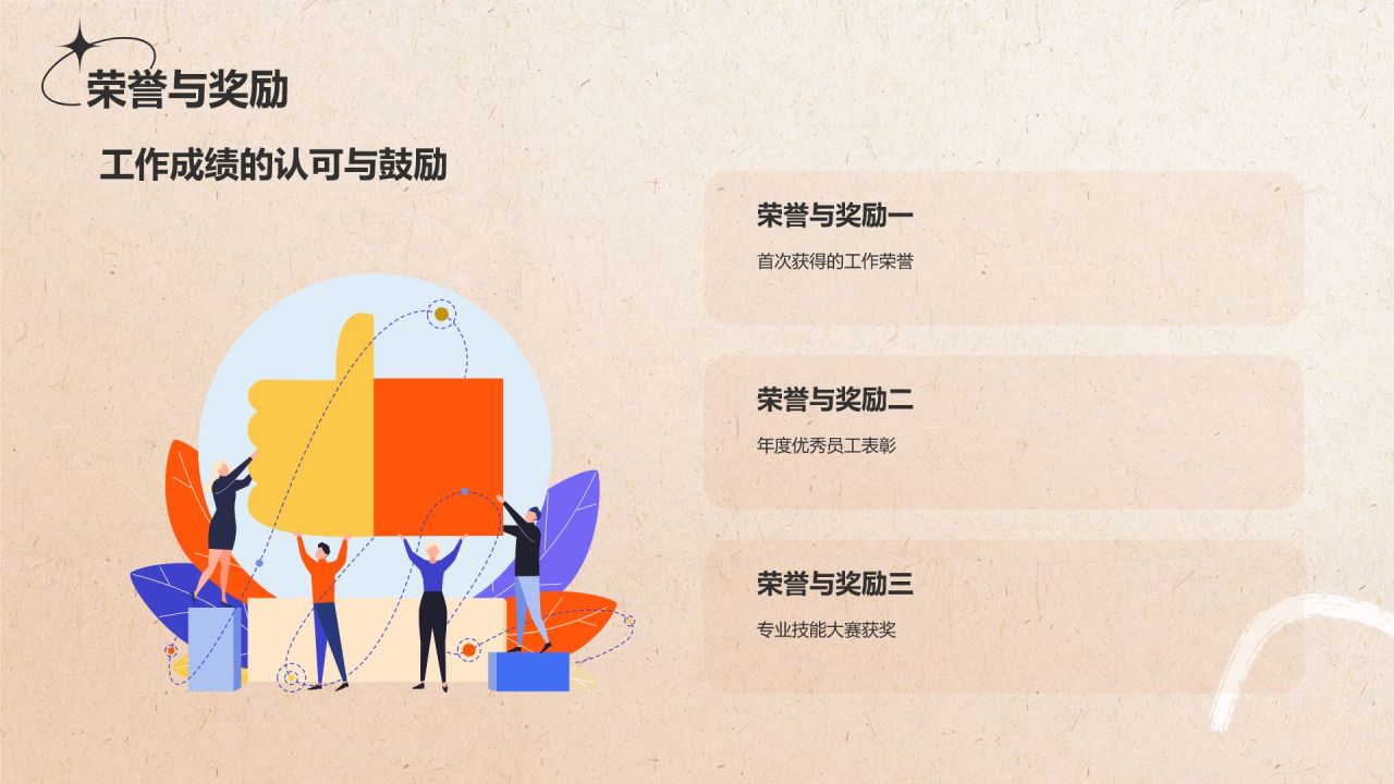 橙色复古风个人简介自我介绍PPT模板
