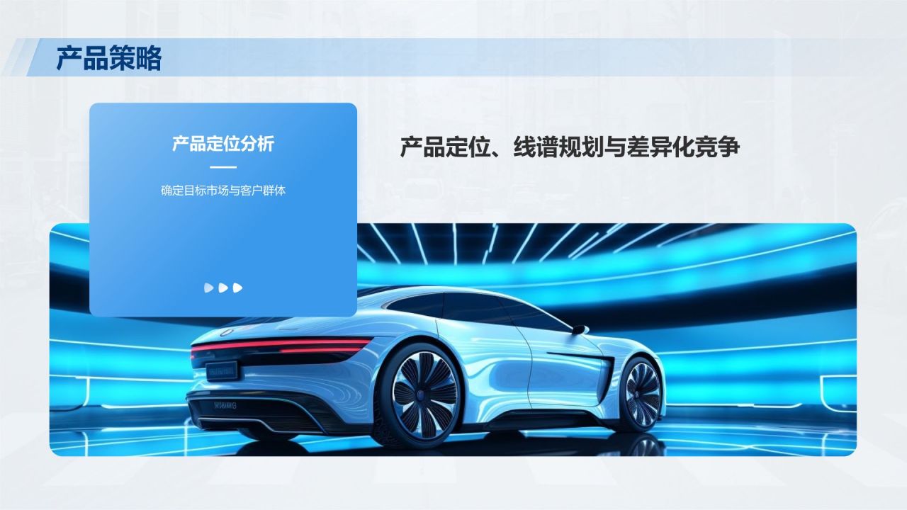 蓝色商务风汽车行业商业计划书PPT模板