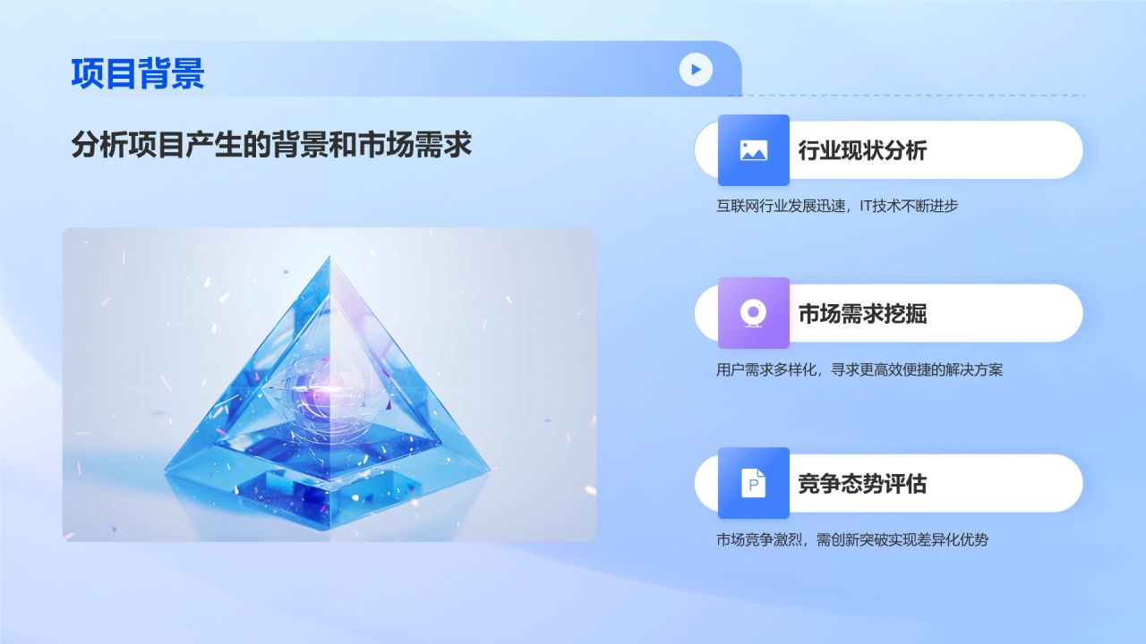 蓝色科技风IT互联网行业商业计划书PPT模板