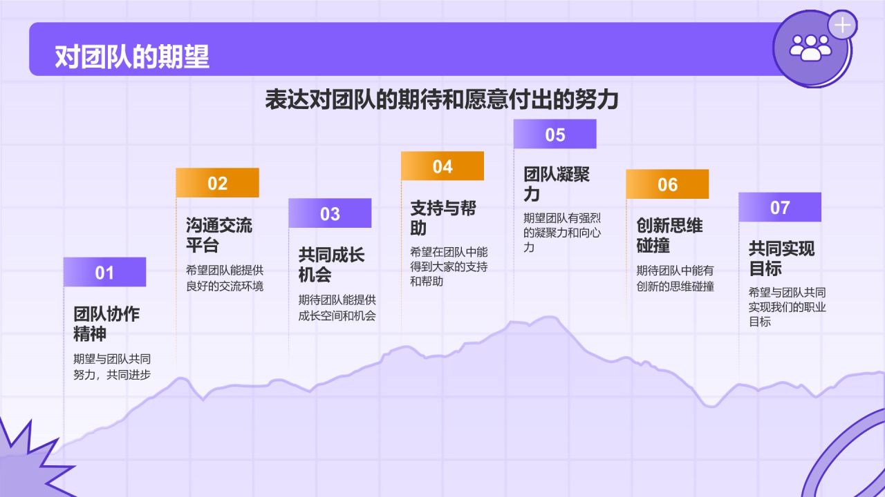 紫色插画风入职自我介绍PPT模板